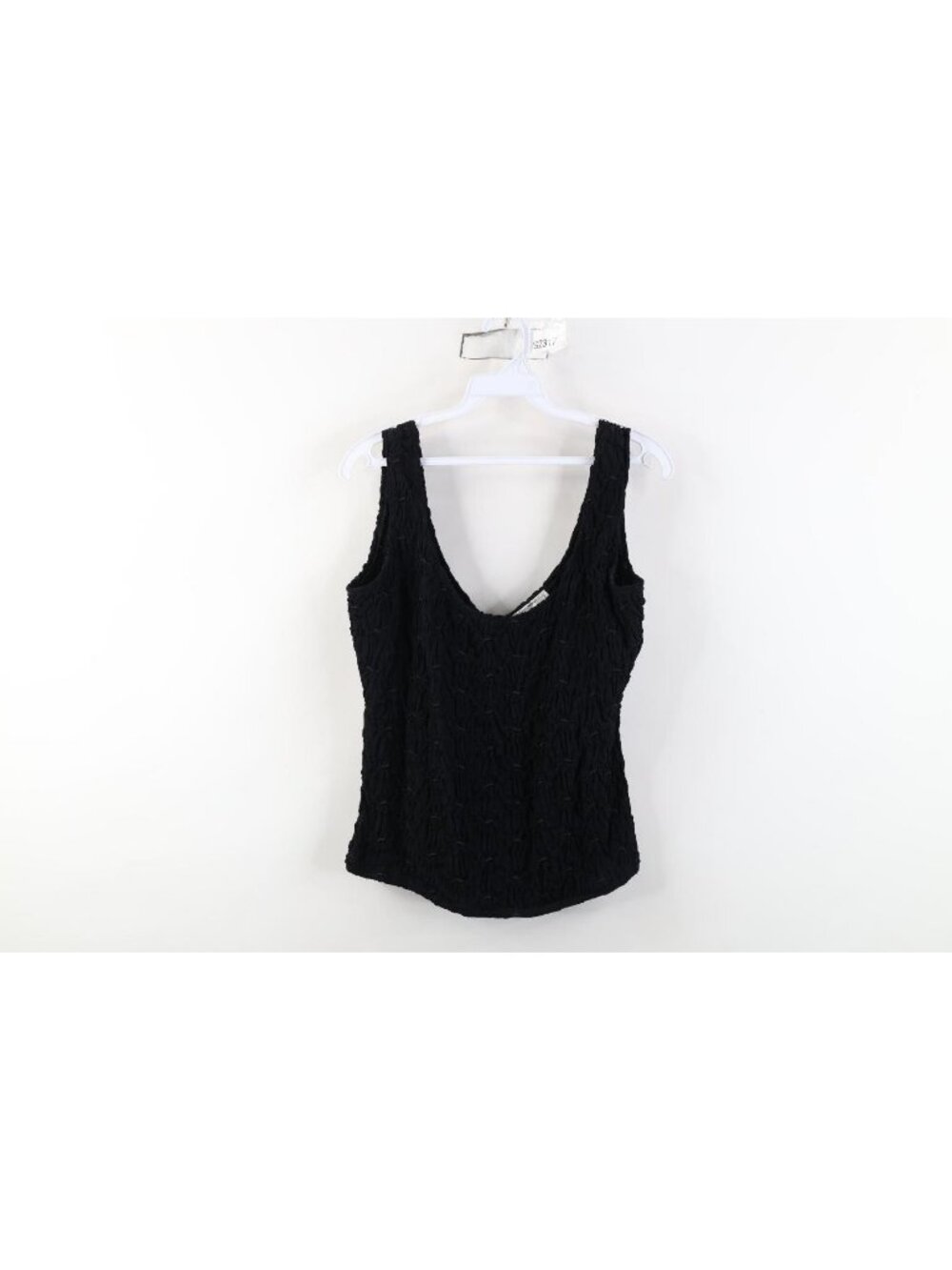 Vtg 90s Streetwear Womens 6 Babydoll Rayon Gabardine Flower Tank Top Shirt USA
